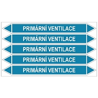 Značení potrubí, primární ventilace